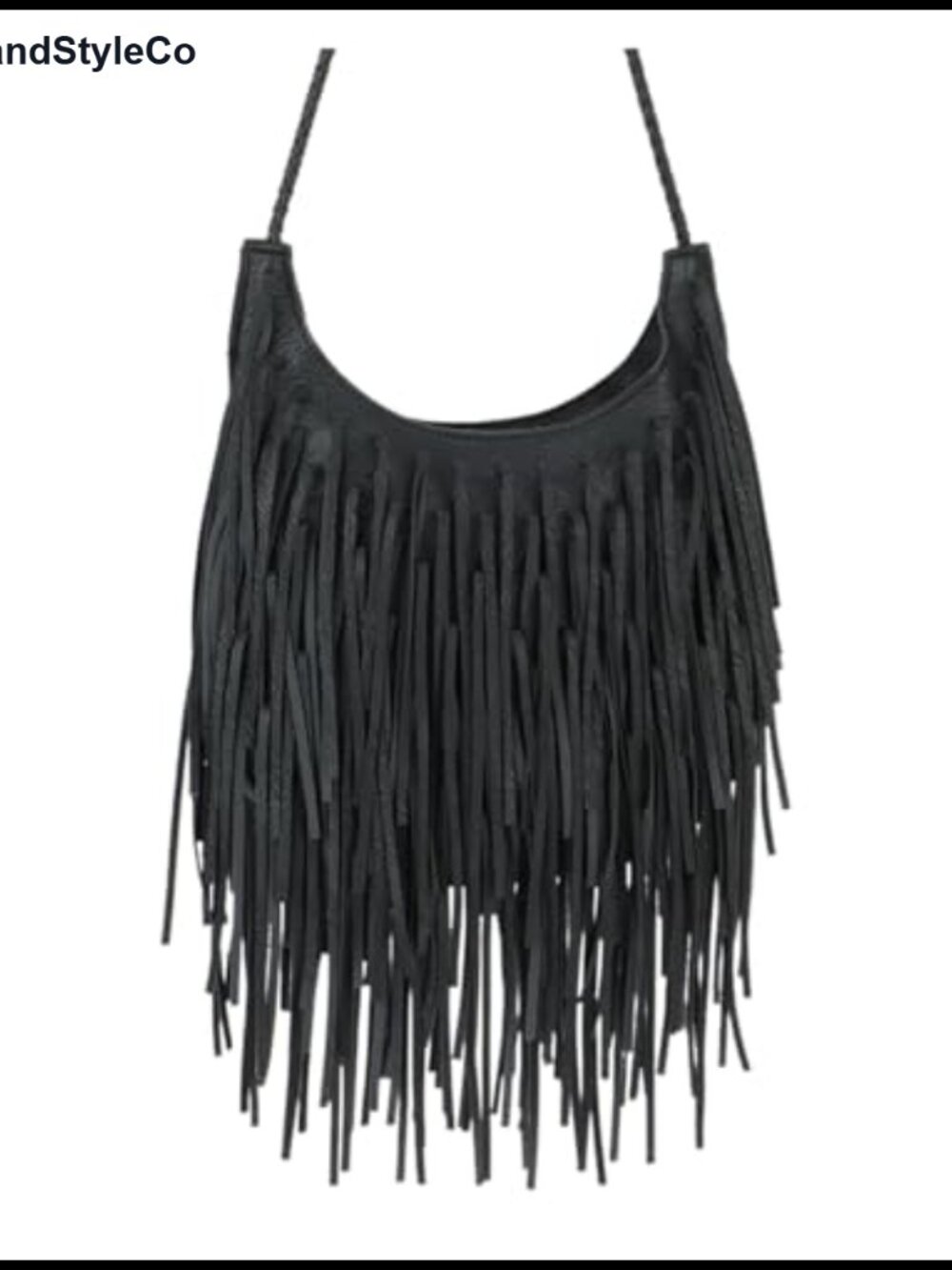 PU Leather Fringe Crossbody Hobo Bag Women Boho Western Purse